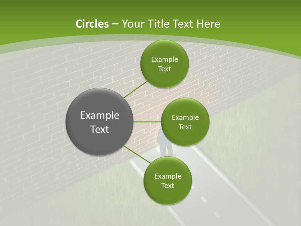 Brick Wall Searching Business People PowerPoint Template