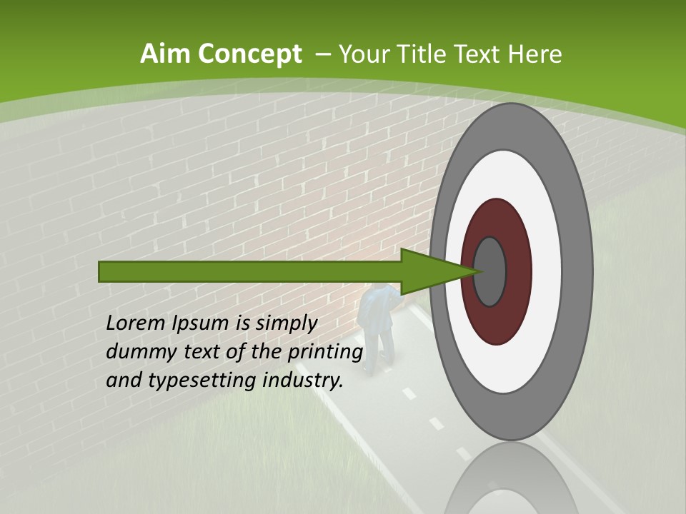 Brick Wall Searching Business People PowerPoint Template