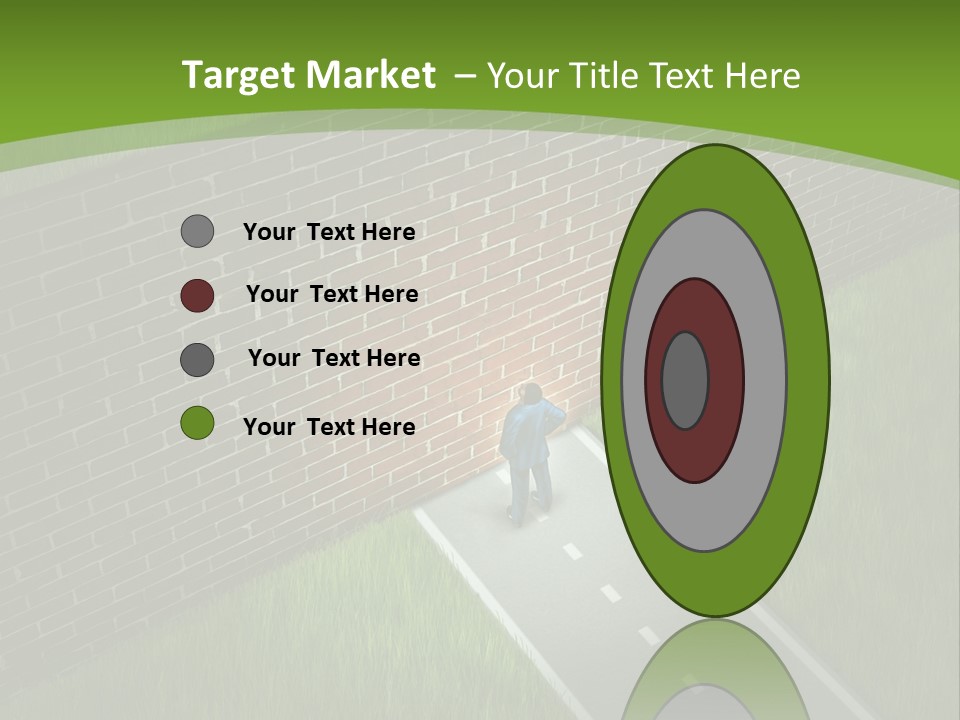 Brick Wall Searching Business People PowerPoint Template