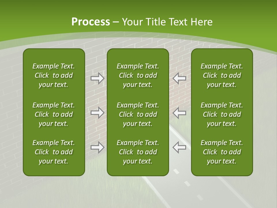 Brick Wall Searching Business People PowerPoint Template