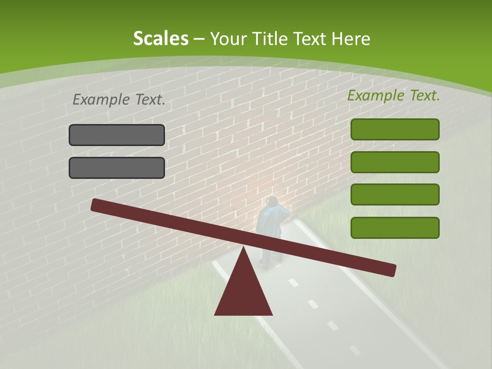 Brick Wall Searching Business People PowerPoint Template