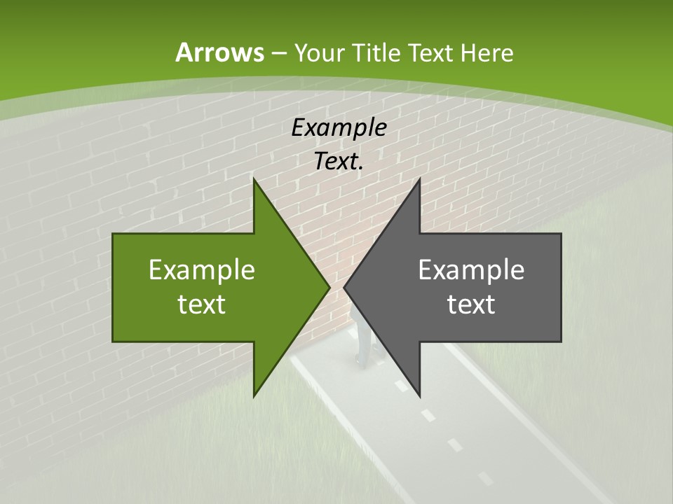 Brick Wall Searching Business People PowerPoint Template