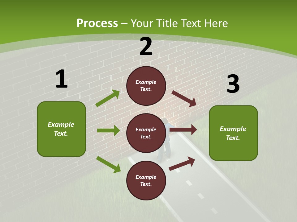 Brick Wall Searching Business People PowerPoint Template