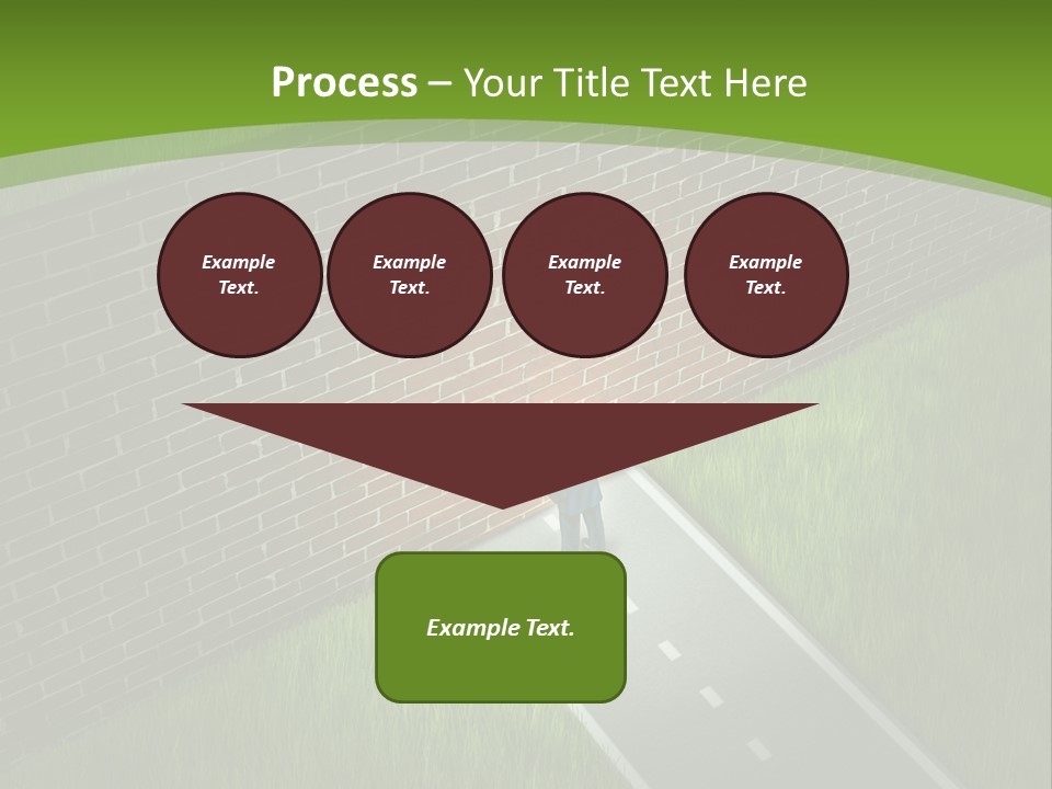 Brick Wall Searching Business People PowerPoint Template