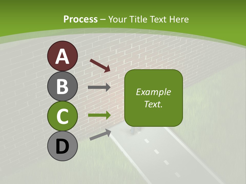 Brick Wall Searching Business People PowerPoint Template