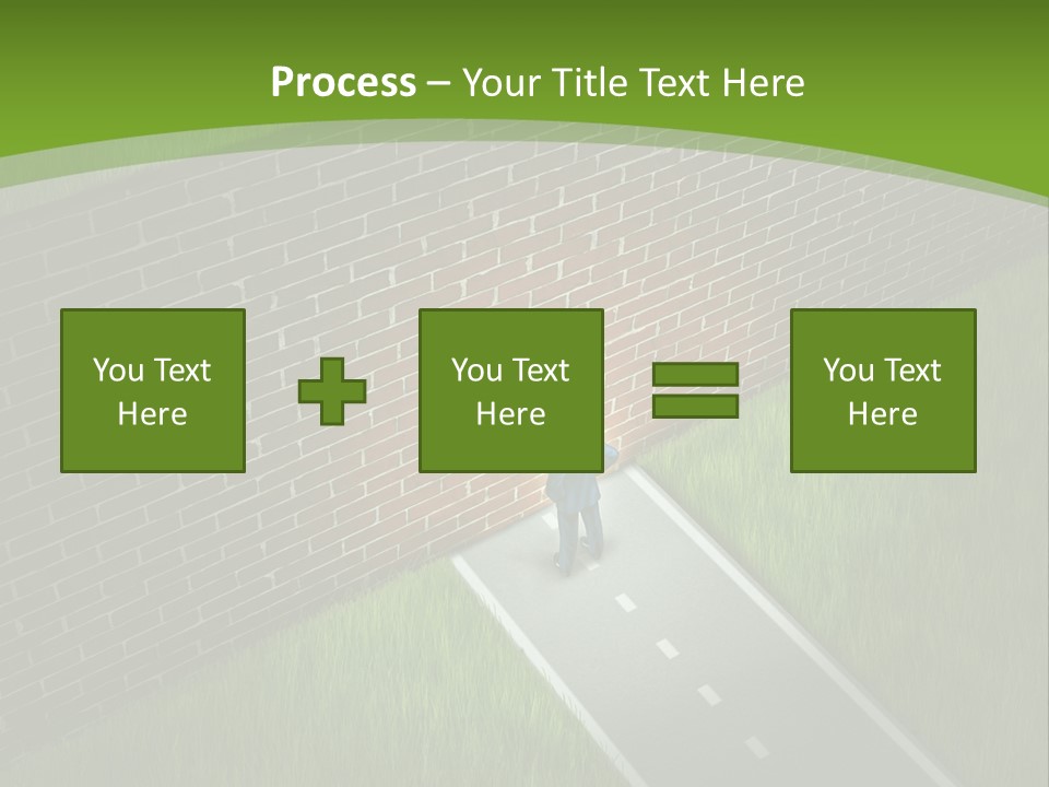 Brick Wall Searching Business People PowerPoint Template