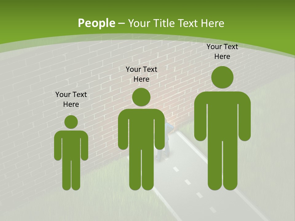 Brick Wall Searching Business People PowerPoint Template