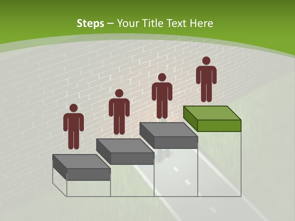 Brick Wall Searching Business People PowerPoint Template