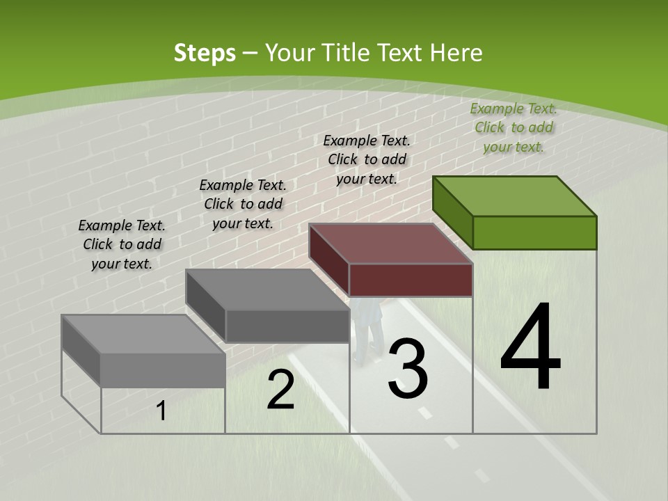 Brick Wall Searching Business People PowerPoint Template
