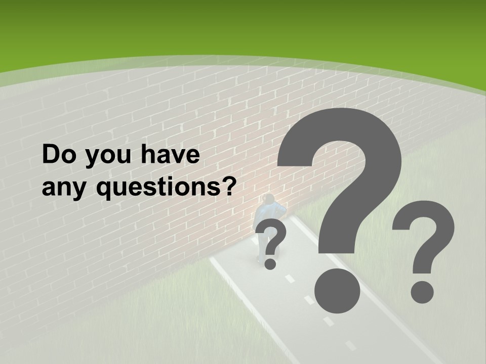 Brick Wall Searching Business People PowerPoint Template