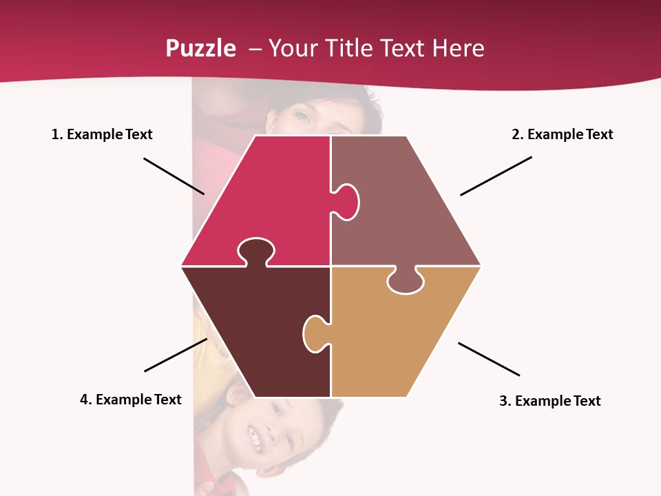 Multicolor Casual Four PowerPoint Template