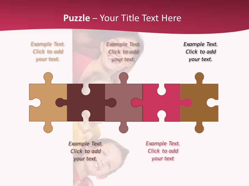 Multicolor Casual Four PowerPoint Template