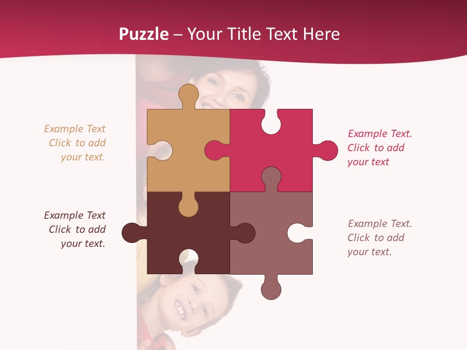 Multicolor Casual Four PowerPoint Template