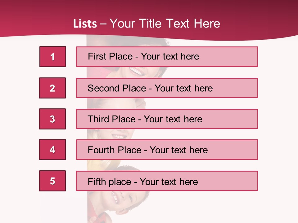 Multicolor Casual Four PowerPoint Template