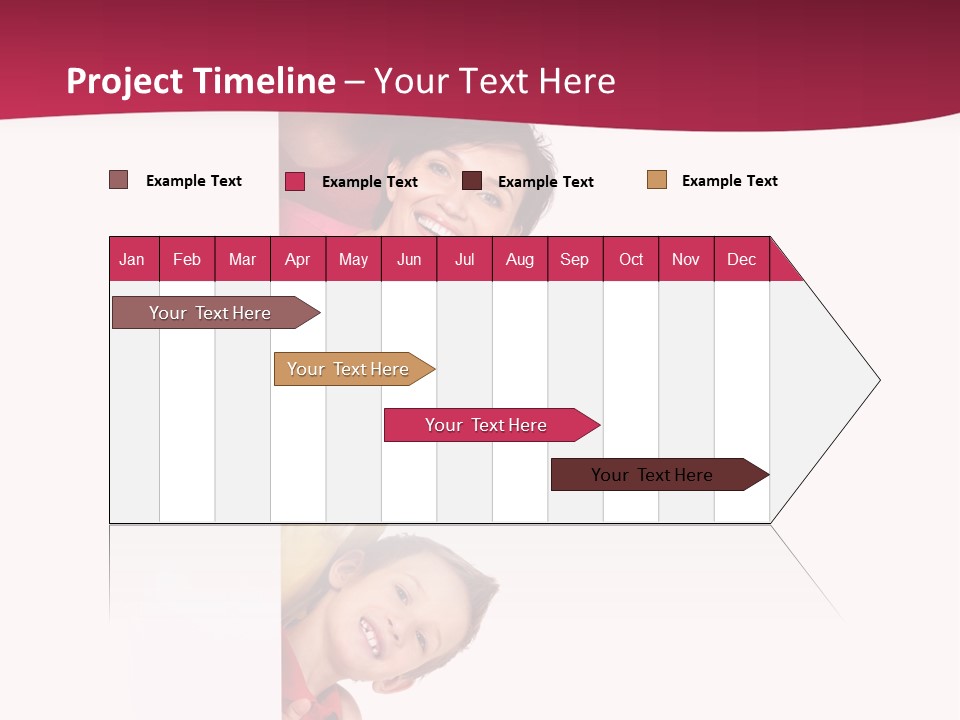 Multicolor Casual Four PowerPoint Template