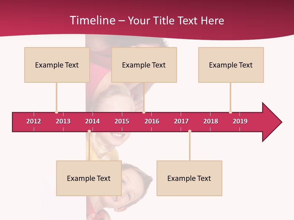Multicolor Casual Four PowerPoint Template