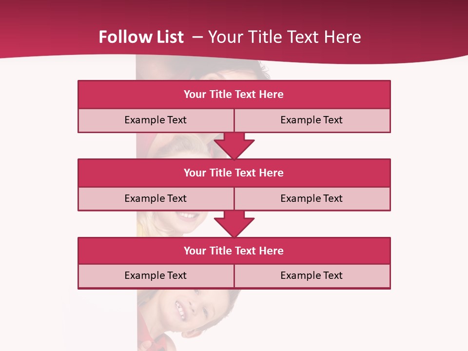 Multicolor Casual Four PowerPoint Template