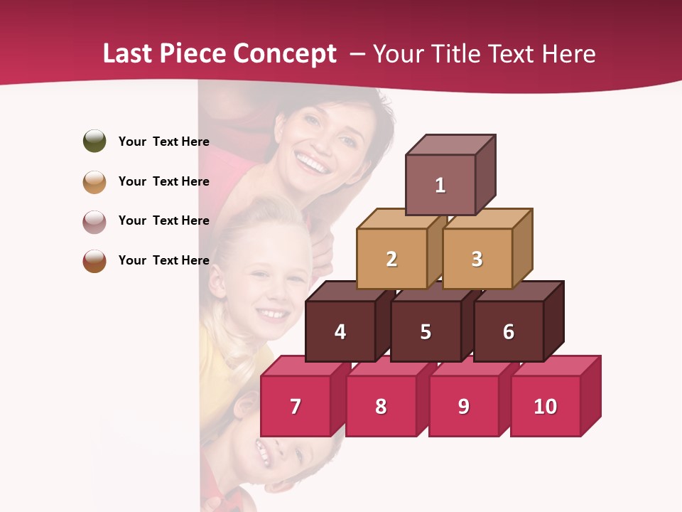 Multicolor Casual Four PowerPoint Template