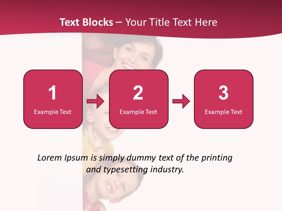 Multicolor Casual Four PowerPoint Template