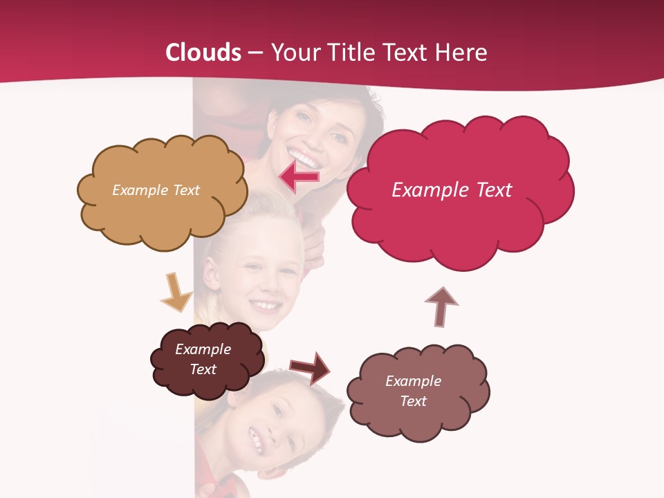 Multicolor Casual Four PowerPoint Template