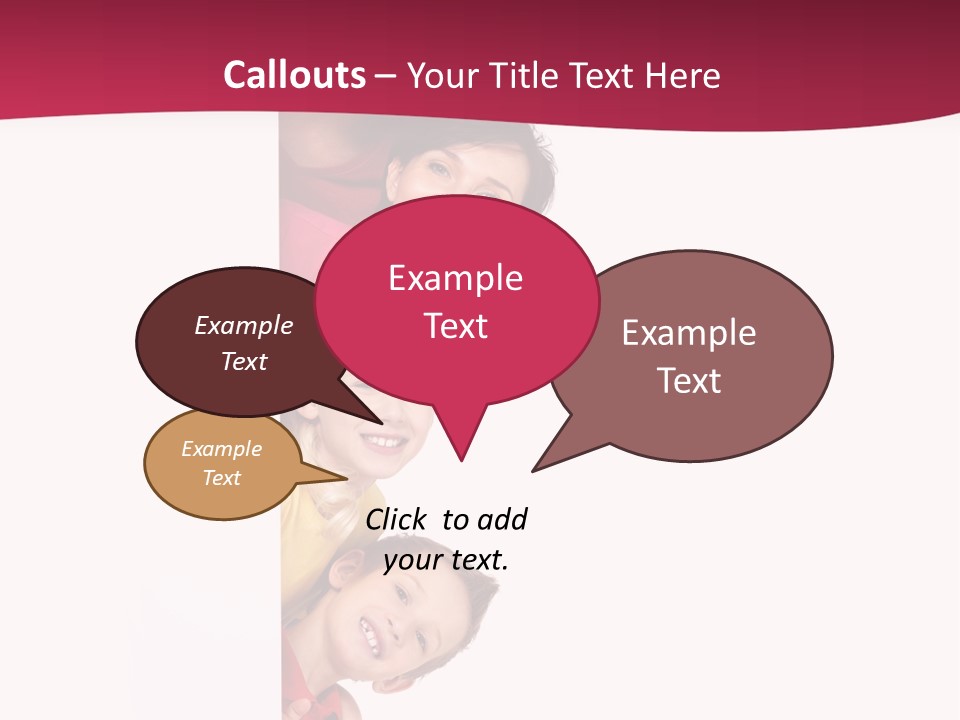 Multicolor Casual Four PowerPoint Template