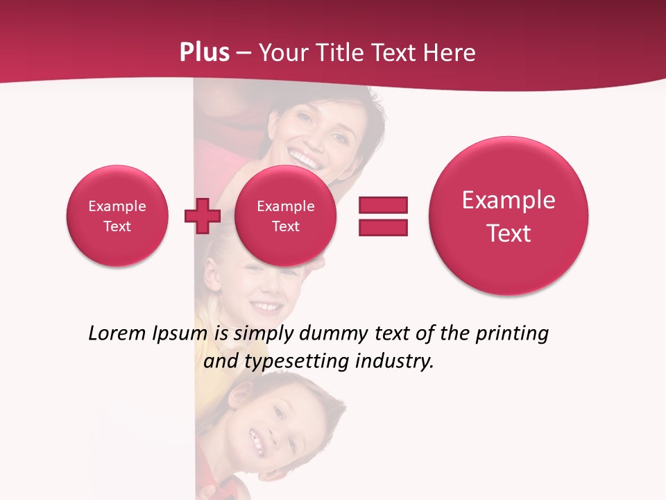 Multicolor Casual Four PowerPoint Template