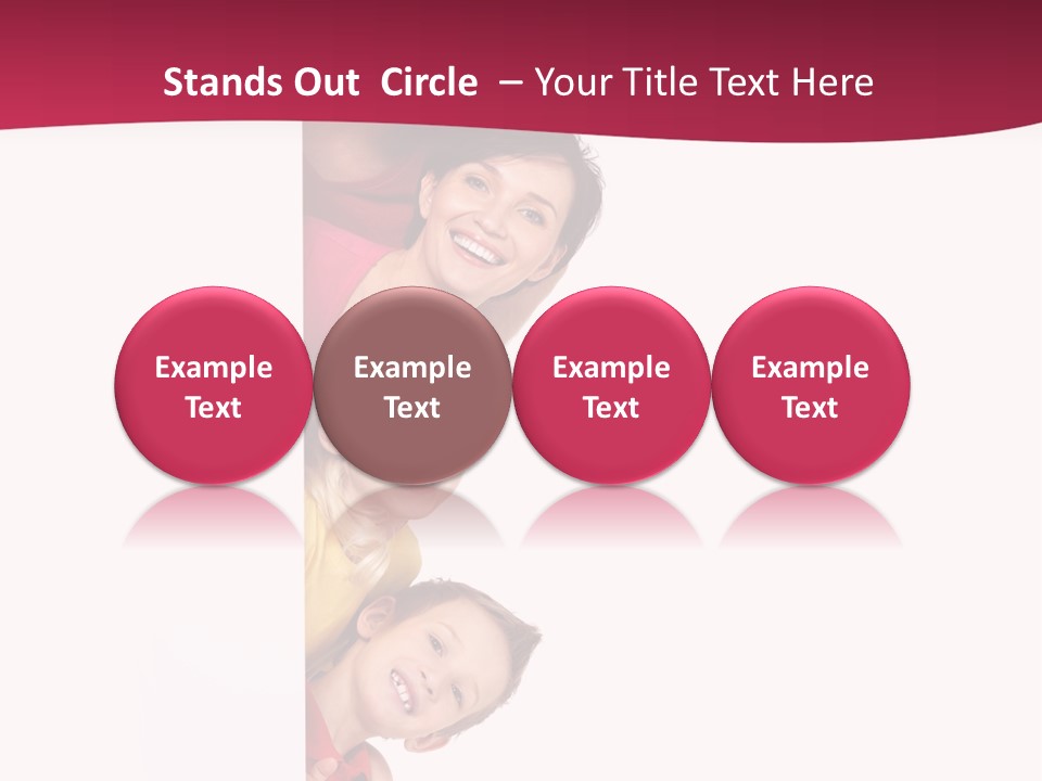 Multicolor Casual Four PowerPoint Template