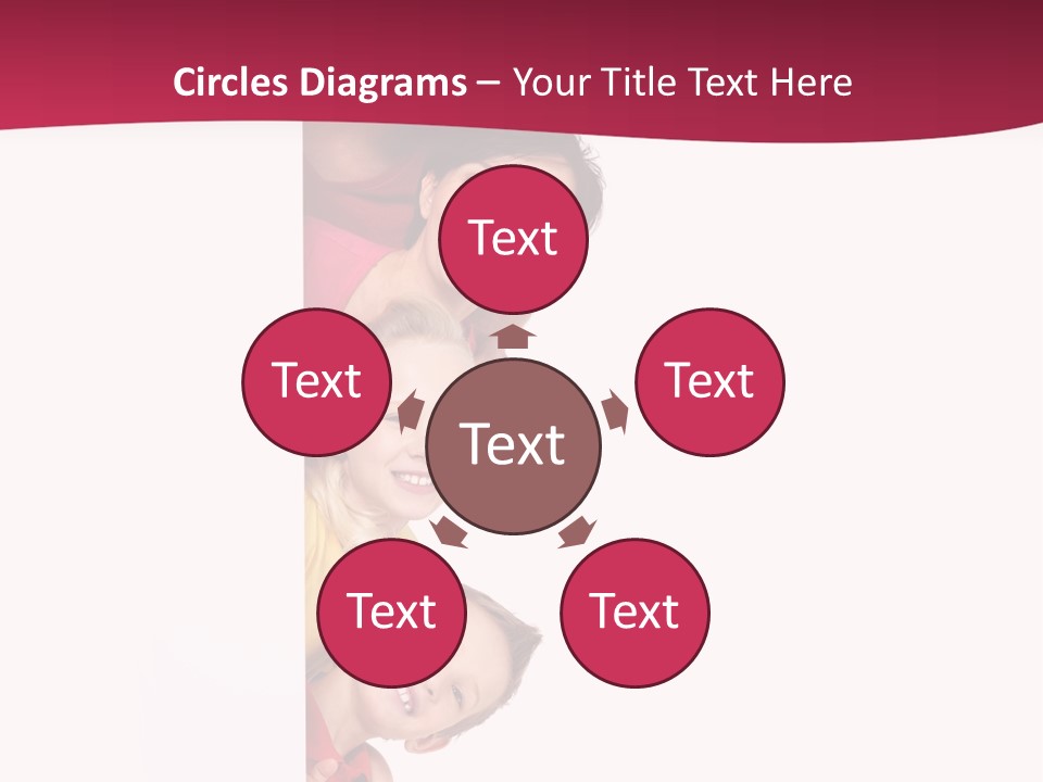 Multicolor Casual Four PowerPoint Template