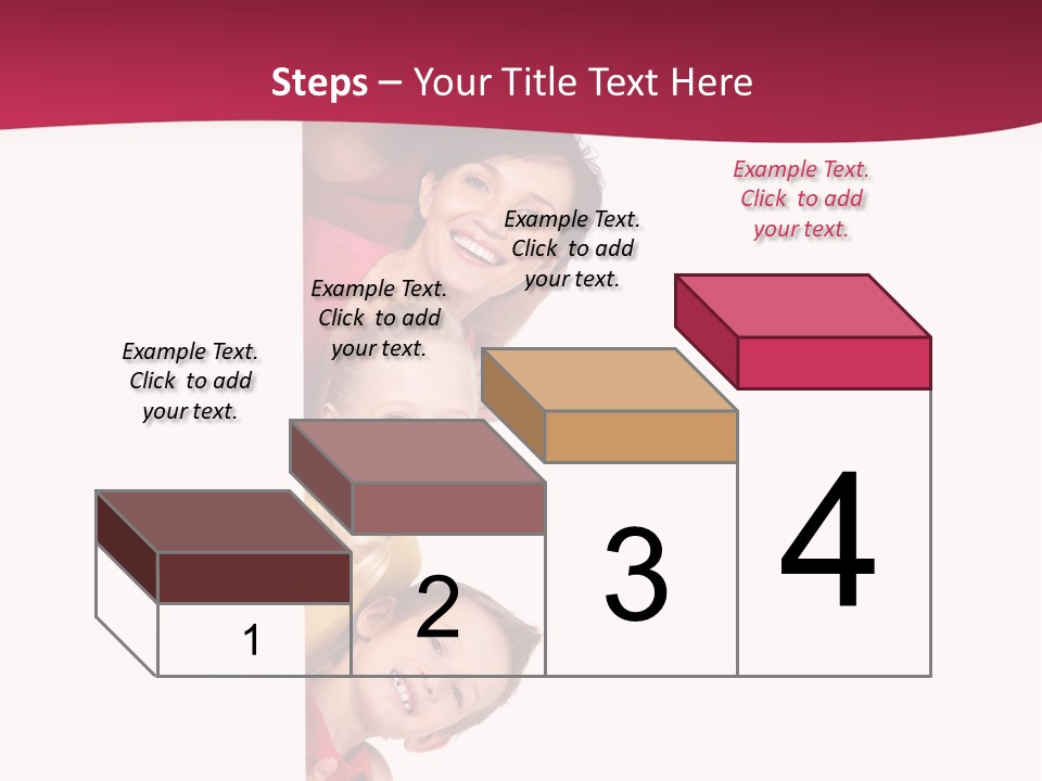 Multicolor Casual Four PowerPoint Template