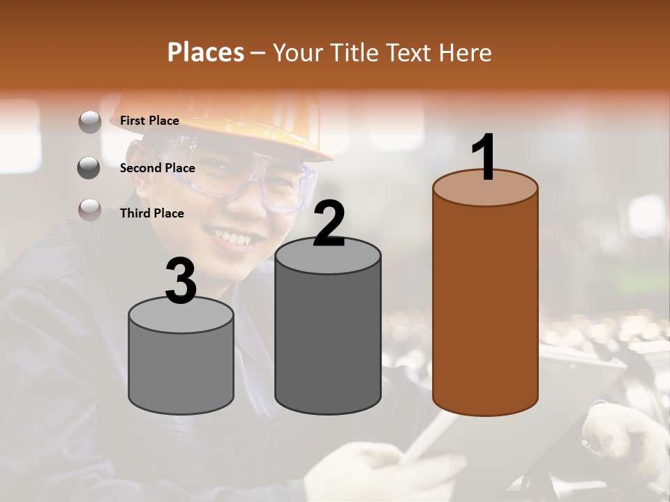 Man Equipment Smile PowerPoint Template