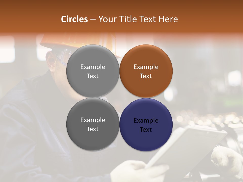 Man Equipment Smile PowerPoint Template