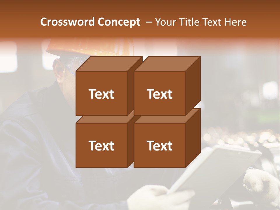 Man Equipment Smile PowerPoint Template