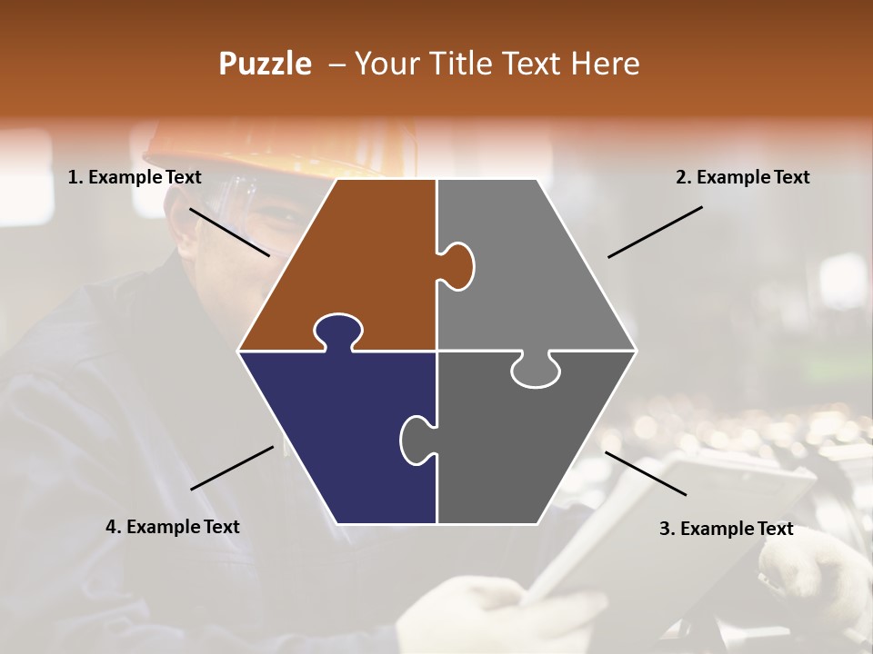 Man Equipment Smile PowerPoint Template