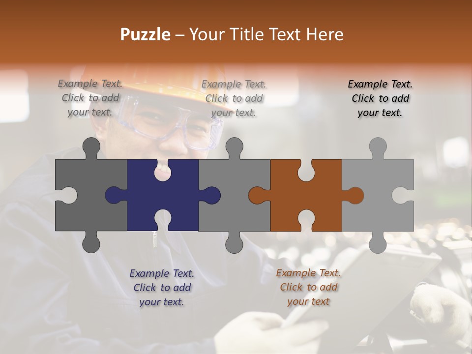 Man Equipment Smile PowerPoint Template