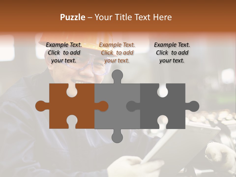 Man Equipment Smile PowerPoint Template