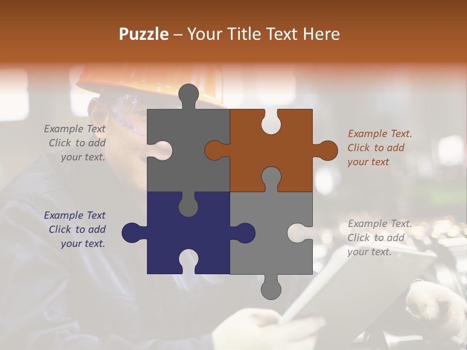 Man Equipment Smile PowerPoint Template