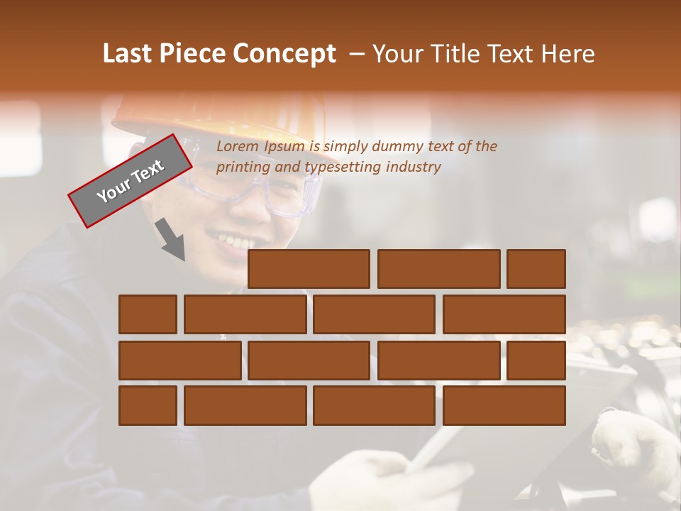 Man Equipment Smile PowerPoint Template