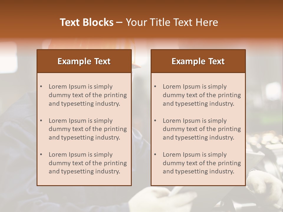 Man Equipment Smile PowerPoint Template