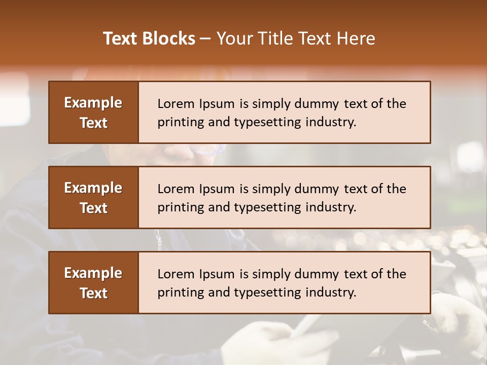 Man Equipment Smile PowerPoint Template