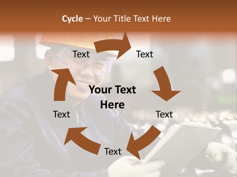 Man Equipment Smile PowerPoint Template