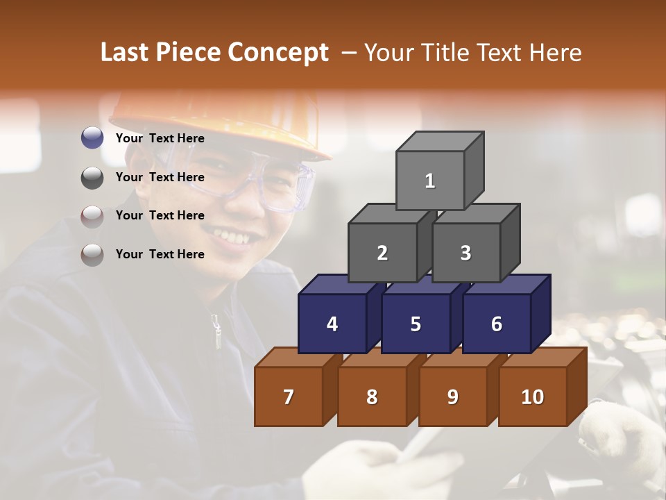 Man Equipment Smile PowerPoint Template