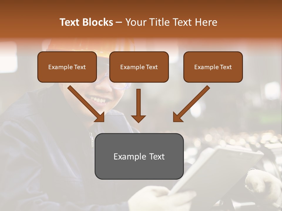 Man Equipment Smile PowerPoint Template