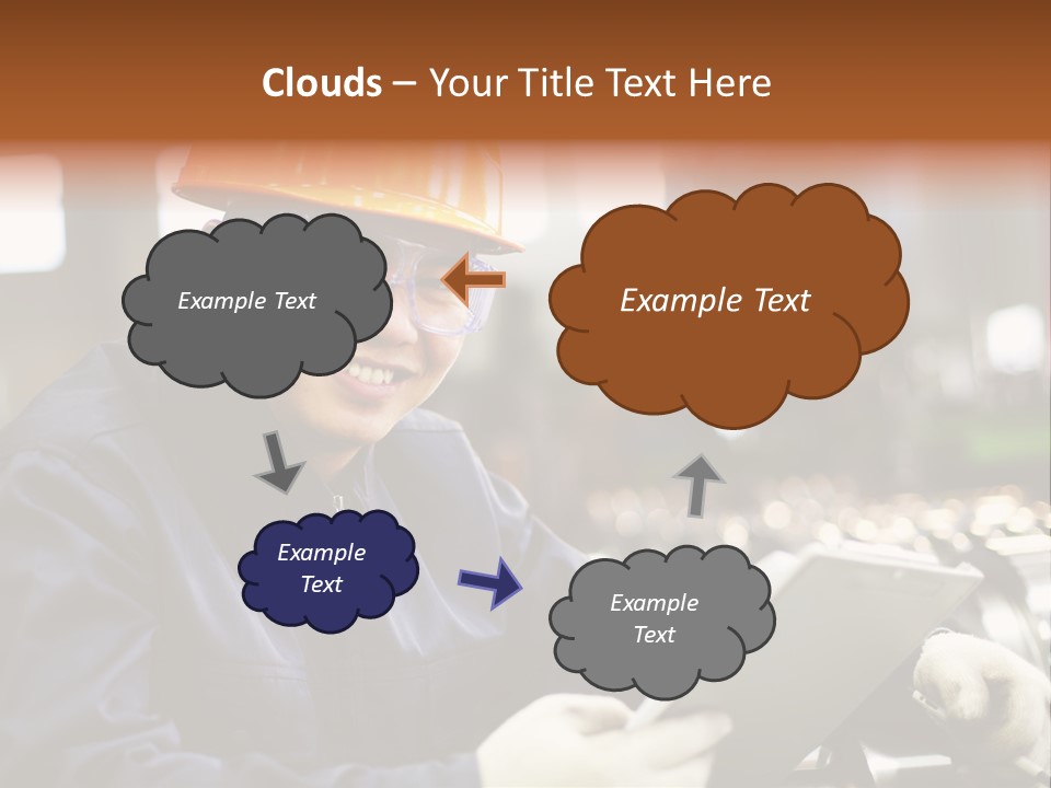 Man Equipment Smile PowerPoint Template