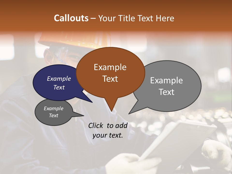 Man Equipment Smile PowerPoint Template