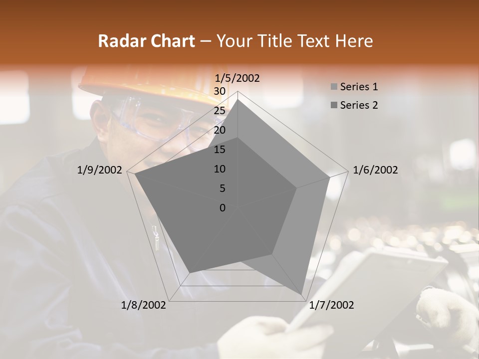 Man Equipment Smile PowerPoint Template
