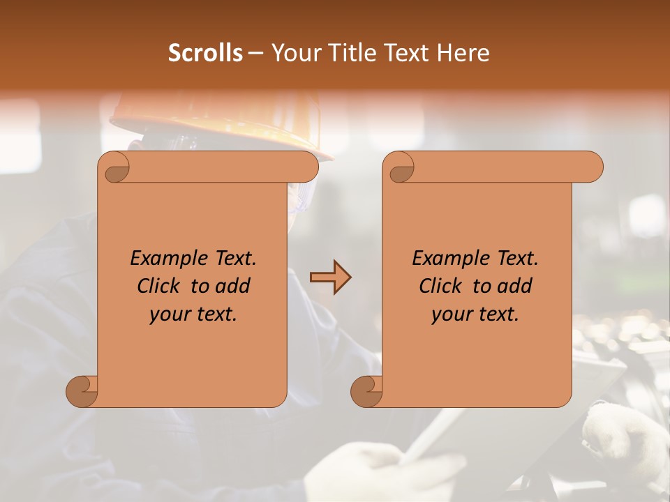 Man Equipment Smile PowerPoint Template