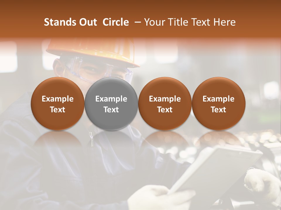 Man Equipment Smile PowerPoint Template