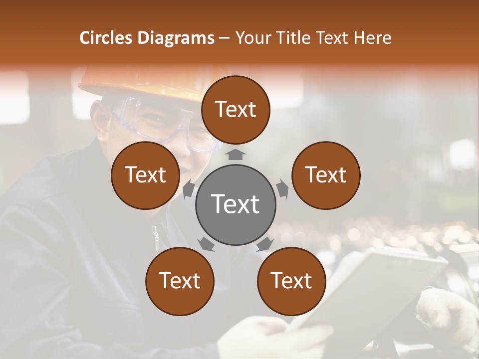 Man Equipment Smile PowerPoint Template