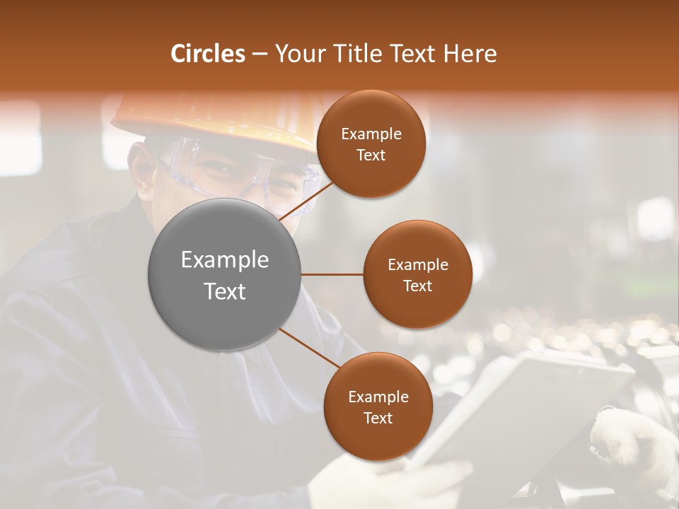 Man Equipment Smile PowerPoint Template