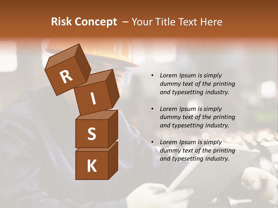 Man Equipment Smile PowerPoint Template